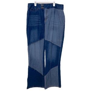Moments Patchwork Flare Jeans